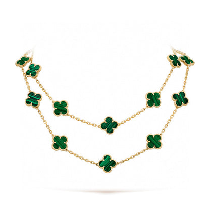 [LUXE]CLOVER 20 MOTIFS MALACHITE GOLD