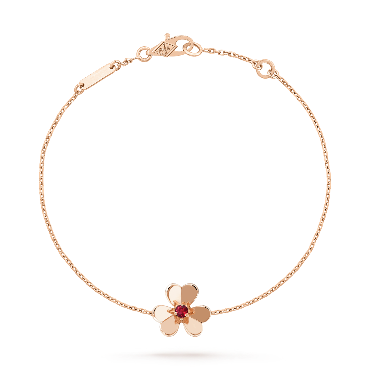 [LUXE]FRIVOLE GOLD FLOWER PINK MALACHITE BRACELET