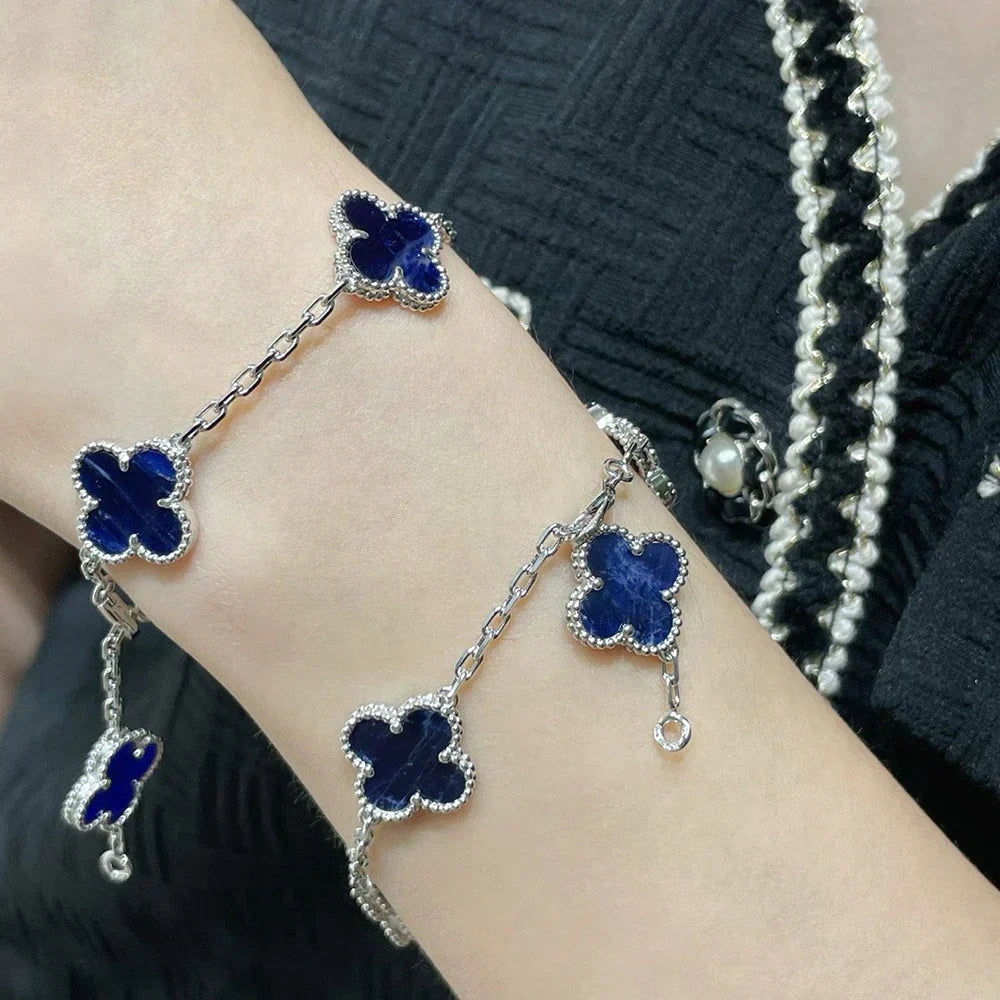 [LUXE]CLOVER 5 MOTIF PIETERSITE BRACELET COLLECTION