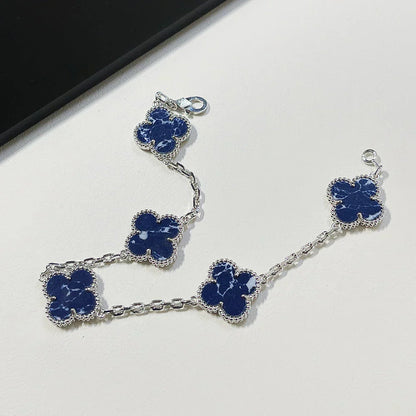 [LUXE]CLOVER 5 MOTIF PIETERSITE BRACELET COLLECTION