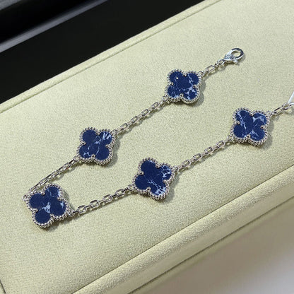 [LUXE]CLOVER 5 MOTIF PIETERSITE BRACELET COLLECTION