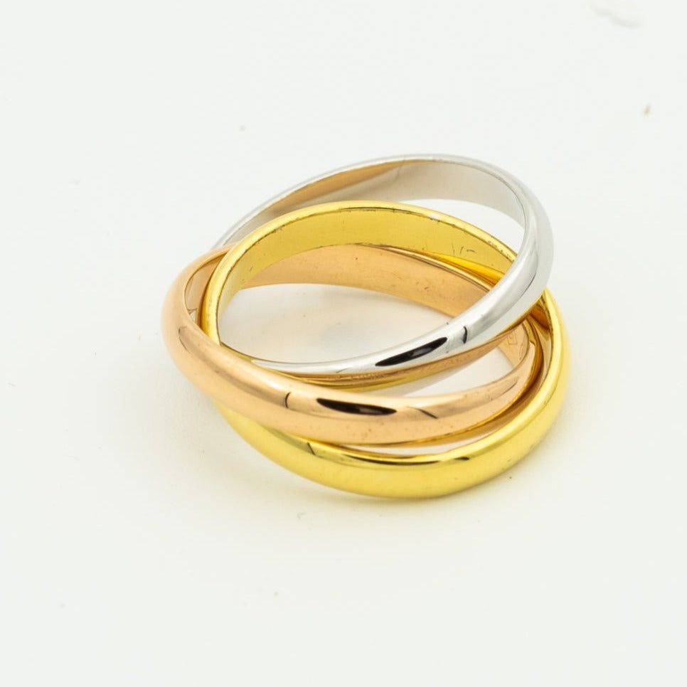 [LUXE Jewelry]TRINITY RING GOLD PINK GOLD SILVER