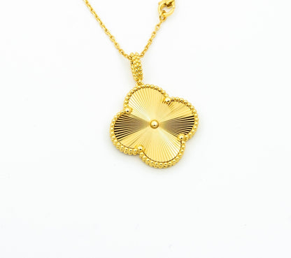 [LUXE]CLOVER 25MM PEDANT NECKLACE GOLD