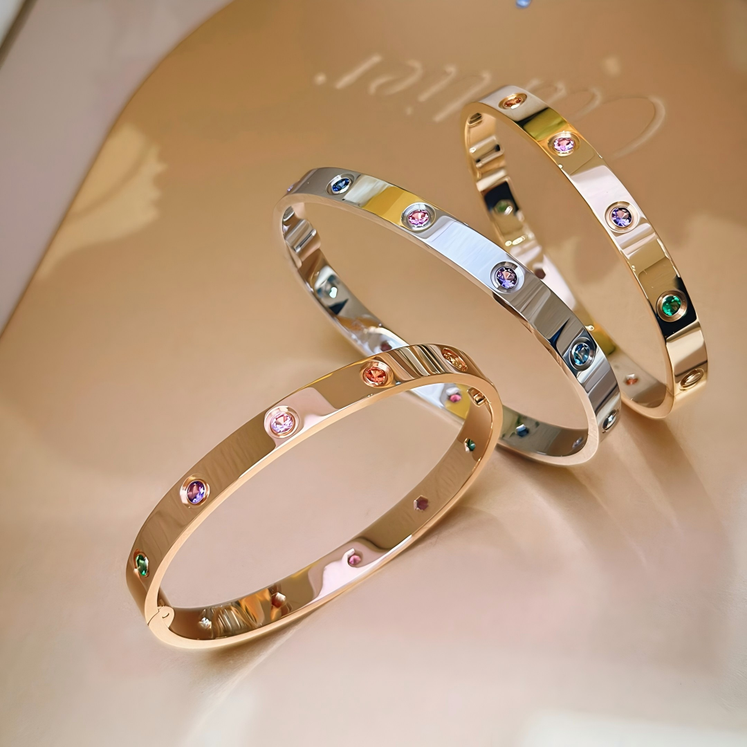 [LUXE]2026 RAINBOW LOVE BRACELET 6.1MM  10 DIAMONDS