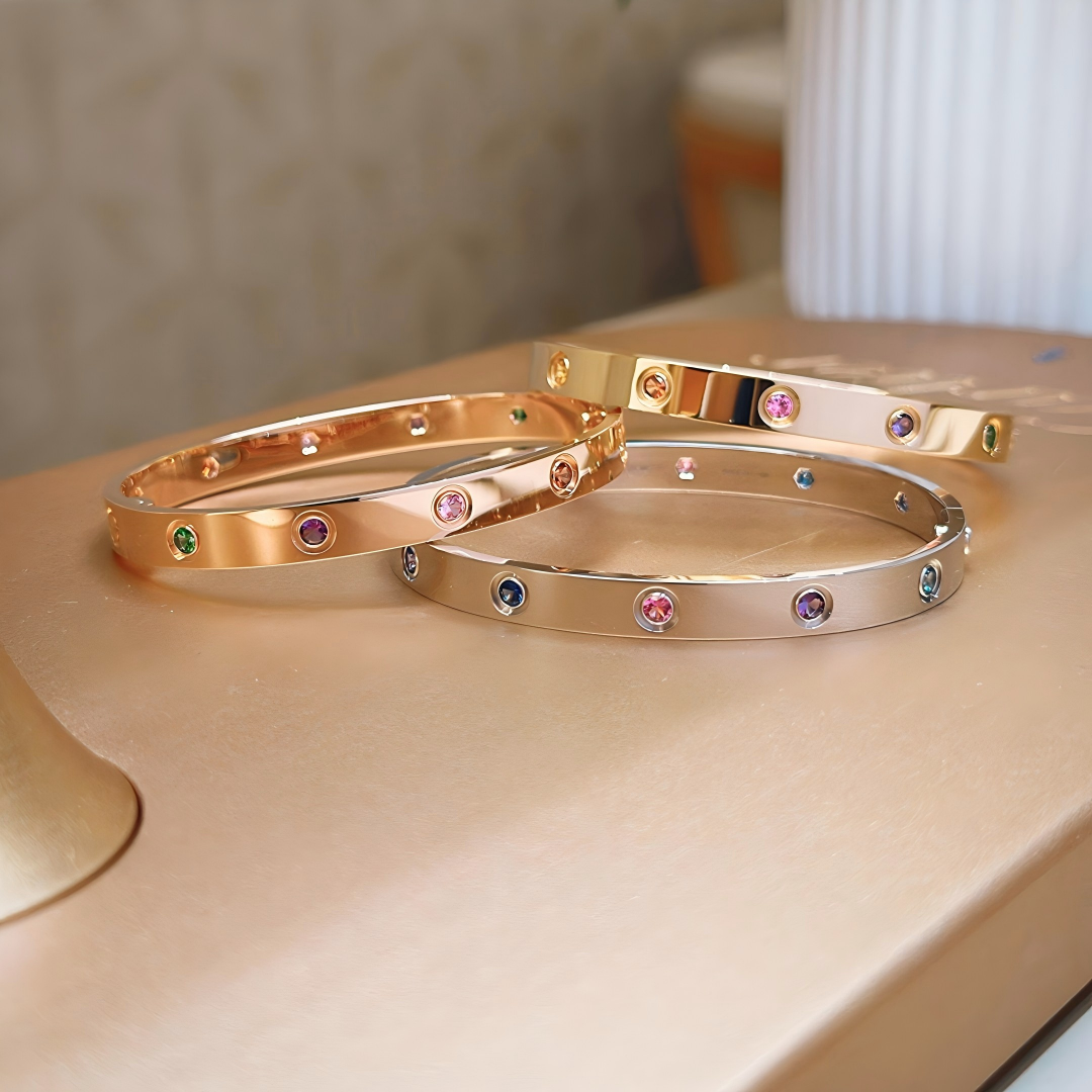 [LUXE]2026 RAINBOW LOVE BRACELET 6.1MM  10 DIAMONDS