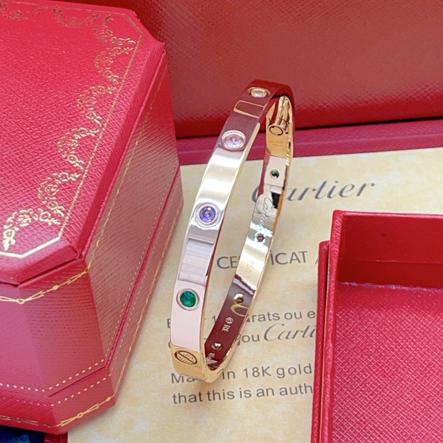[LUXE]2026 RAINBOW LOVE BRACELET 6.1MM  10 DIAMONDS