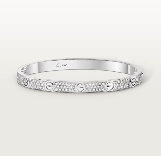 [LUXE]NEW-LOVE-4.8MM-Width Diamond-Studded Bracelet