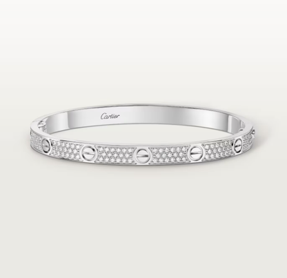 [LUXE]NEW-LOVE-4.8MM-Width Diamond-Studded Bracelet