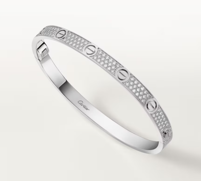 [LUXE]NEW-LOVE-4.8MM-Width Diamond-Studded Bracelet