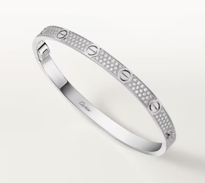 [LUXE]NEW-LOVE-4.8MM-Width Diamond-Studded Bracelet