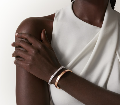 [LUXE]NEW-LOVE-4.8MM-Width Diamond-Studded Bracelet