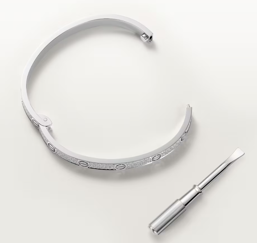[LUXE]NEW-LOVE-4.8MM-Width Diamond-Studded Bracelet