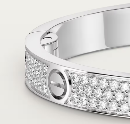 [LUXE]NEW-LOVE-4.8MM-Width Diamond-Studded Bracelet