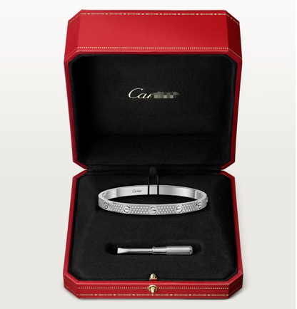 [LUXE]NEW-LOVE-4.8MM-Width Diamond-Studded Bracelet