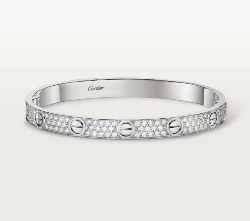 [LUXE]NEW-LOVE-6.1MM-Width Diamond-Studded Bracelet