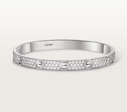 [LUXE]NEW-LOVE-6.1MM-Width Diamond-Studded Bracelet