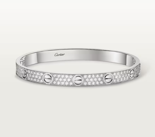 [LUXE]NEW-LOVE-6.1MM-Width Diamond-Studded Bracelet