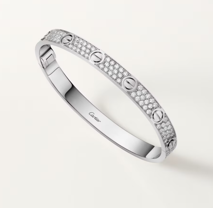 [LUXE]NEW-LOVE-6.1MM-Width Diamond-Studded Bracelet