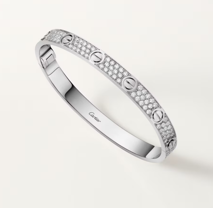 [LUXE]NEW-LOVE-6.1MM-Width Diamond-Studded Bracelet
