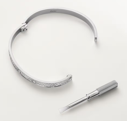 [LUXE]NEW-LOVE-6.1MM-Width Diamond-Studded Bracelet