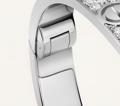 [LUXE]NEW-LOVE-6.1MM-Width Diamond-Studded Bracelet