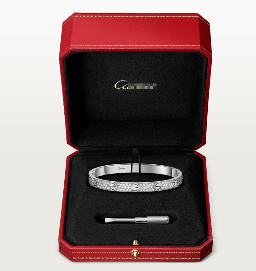 [LUXE]NEW-LOVE-6.1MM-Width Diamond-Studded Bracelet