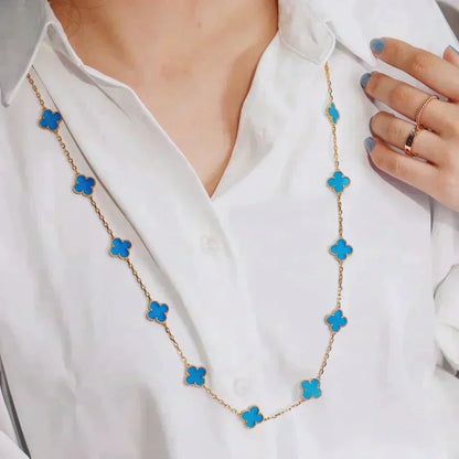 [LUXE]CLOVER 20 MOTIFS TURQUOISE GOLD