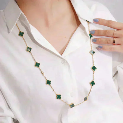 [LUXE]CLOVER 20 MOTIFS MALACHITE GOLD