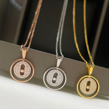 [LUXE]LUCKY MOVER PM PAVED NECKLACE