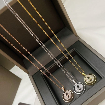 [LUXE]LUCKY MOVER PM PAVED NECKLACE