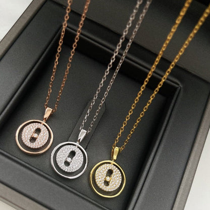 [LUXE]LUCKY MOVER PM PAVED NECKLACE