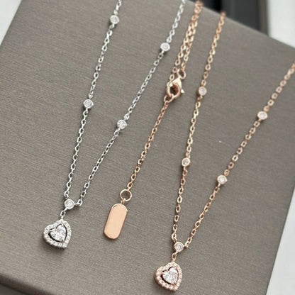 [LUXE]JOY HEART DIAMOND NECKLACE