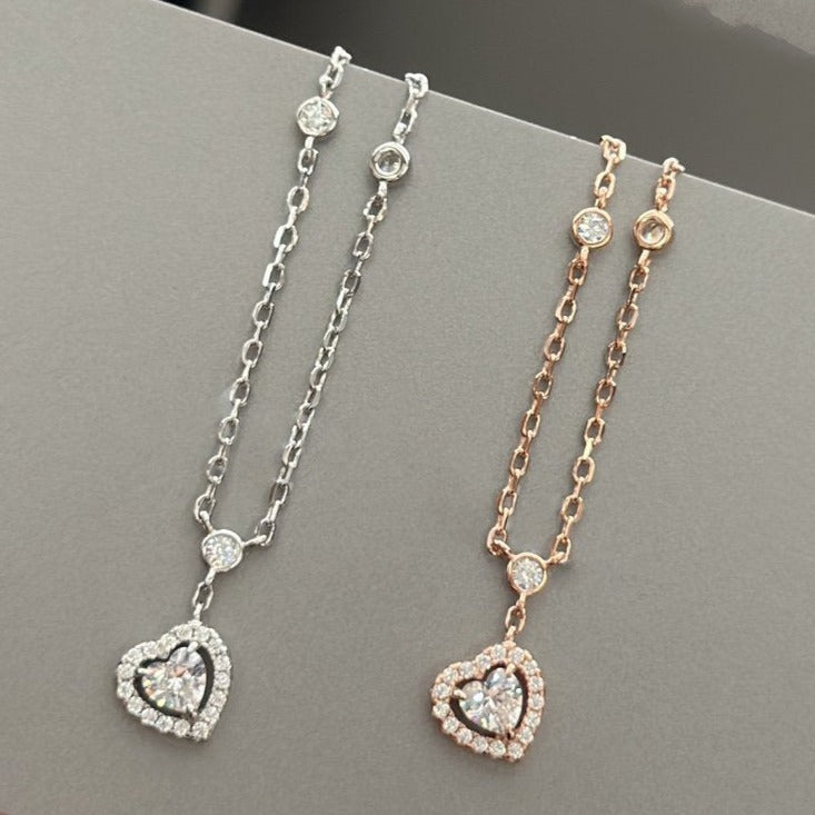 [LUXE]JOY HEART DIAMOND NECKLACE