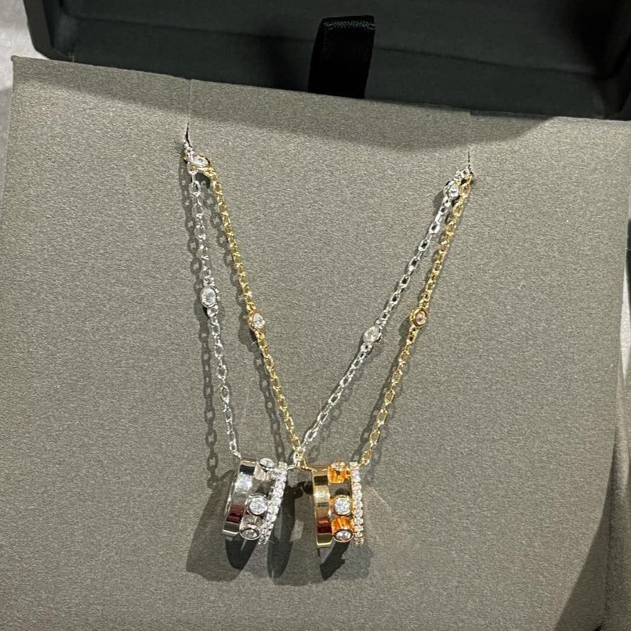 [LUXE]CHAIN MOVE ROMANE PEDAND NECKLACE