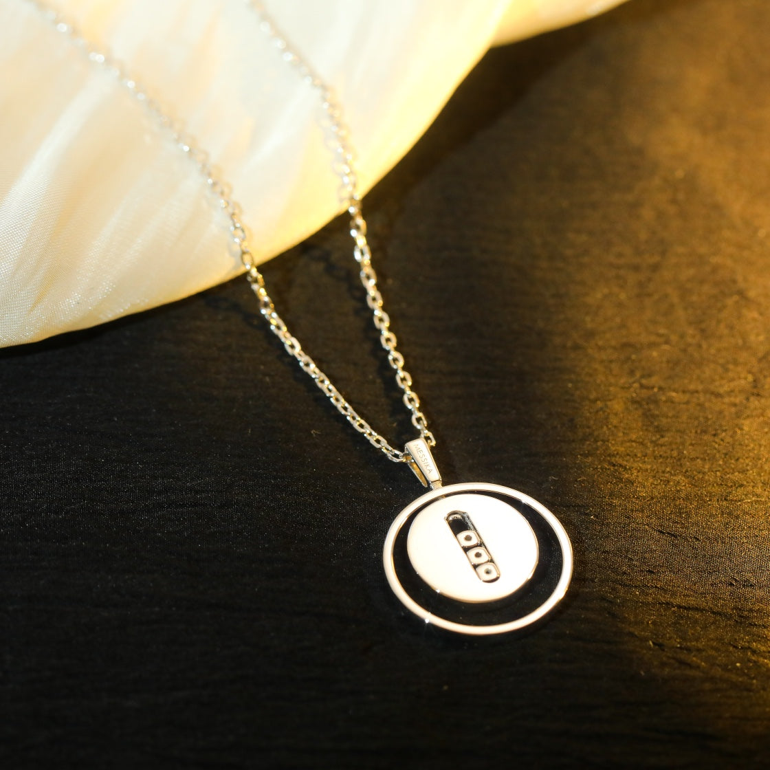 [LUXE]LUCKY MOVE MM SILVER DIAMOND NECKLACE
