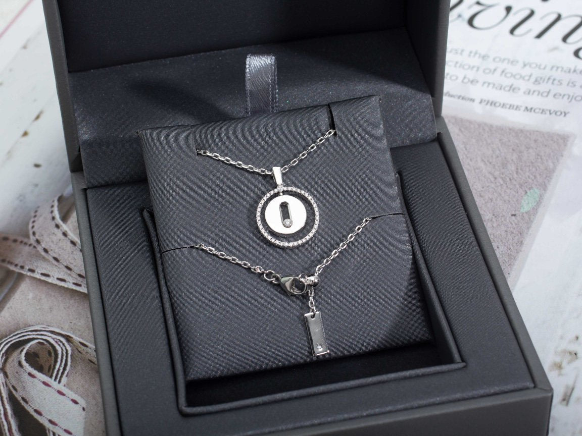 [LUXE]LUCKY MOVE PM NECKLACE SILVER DIAMOND