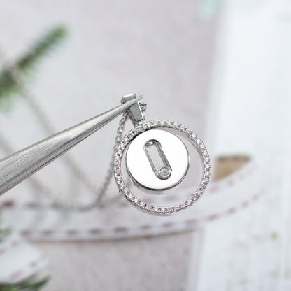 [LUXE]LUCKY MOVE PM NECKLACE SILVER DIAMOND