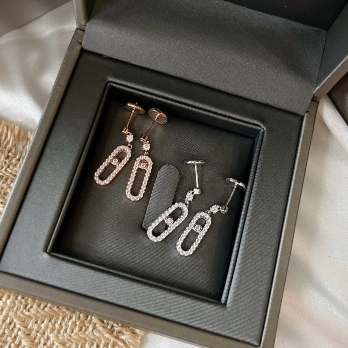 [LUXE]DORMEUSES MOVE UNO DIAMOND EARRINGS