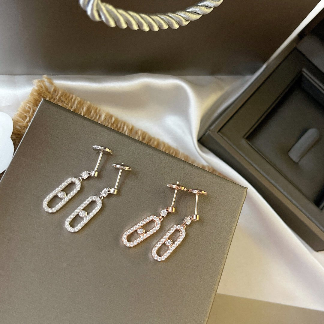 [LUXE]DORMEUSES MOVE UNO DIAMOND EARRINGS