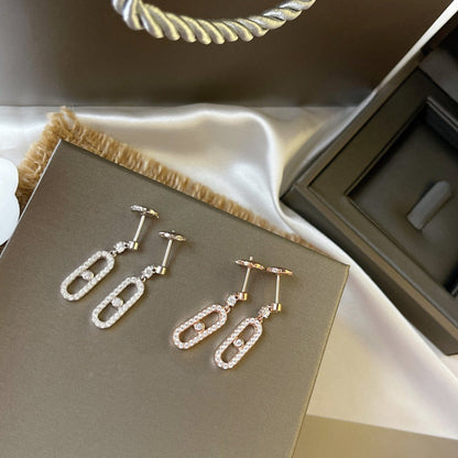 [LUXE]DORMEUSES MOVE UNO DIAMOND EARRINGS