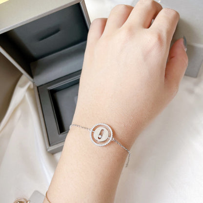 [LUXE]LUCKY MOVE PAVED DIAMOND BRACELET