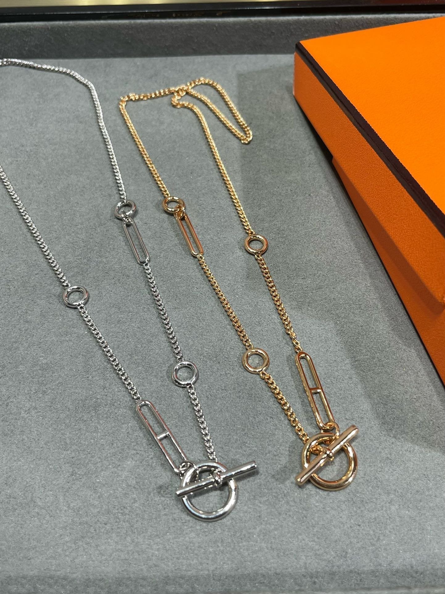 [LUXE]HM STERLING CHAINE D'ANCRE HEART