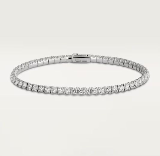 [LUXE]  CLASSIC BASEBALL BRACELAT, 52 DIAMOND