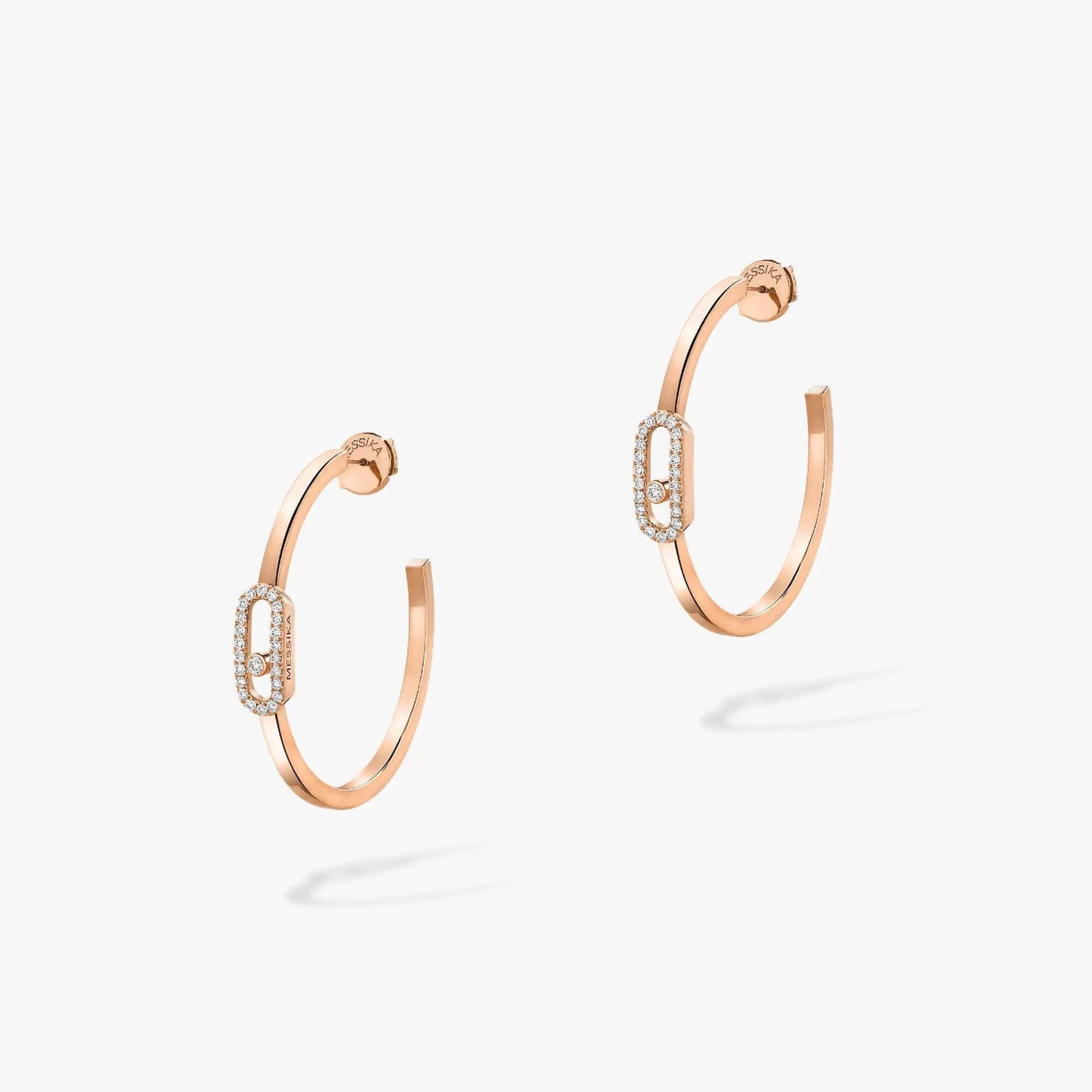 [LUXE]CREOLES MOVE UNO PM DIAMOND EARRINGS