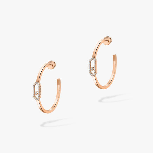[LUXE]CREOLES MOVE UNO PM DIAMOND EARRINGS