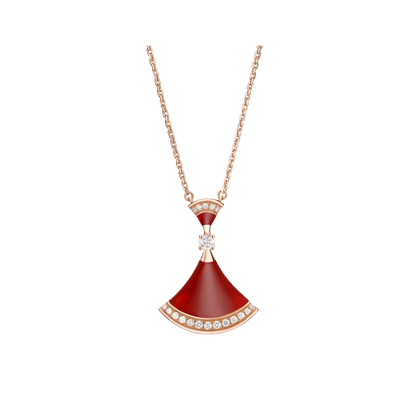 [LUXE]DREAM NECKLACE CARNELIAN DIAMOND