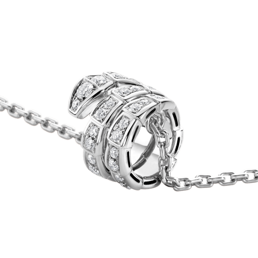 [LUXE]SERPENTI  NECKLACE DOUBLE RING DIAMOND