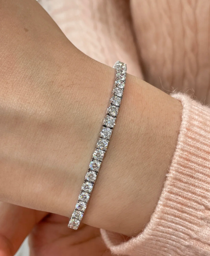 [LUXE]  CLASSIC BASEBALL BRACELAT, 52 DIAMOND