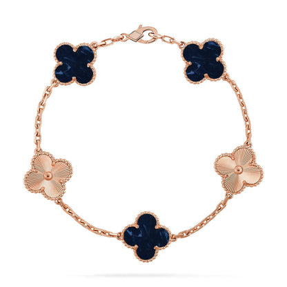 [LUXE]CLOVER 5 MOTIF PIETERSITE BRACELET COLLECTION