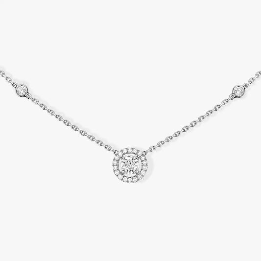 [LUXE]Diamond Necklace 0,20ct Brilliant Shape Joy